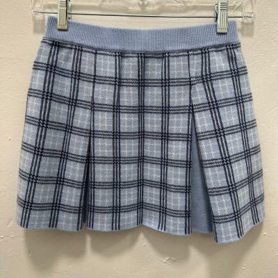 Blue Twist Combo Skirt