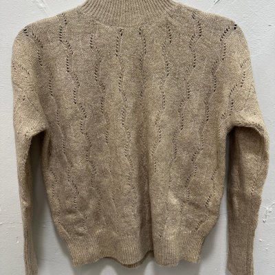 Golden Beige Knitted Sweater