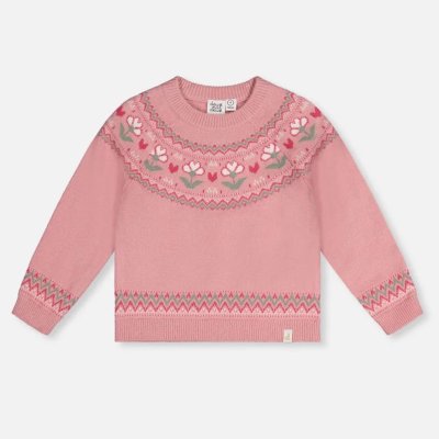Flower Jacquard Sweater