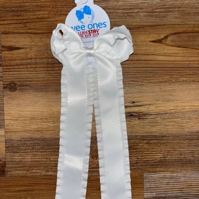 Ruffle Edge Cheer Streamer Bow