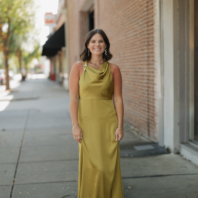Sally Chartreuse Satin Halter Midi Dress (XS-XL)