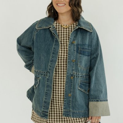 Millie Dark Wash Denim Jacket