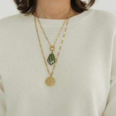 Timeless Stripe Locket by Noonday Collection