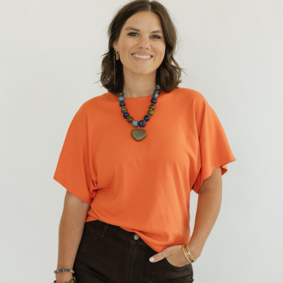 The Elevated Essentials Top in Orange