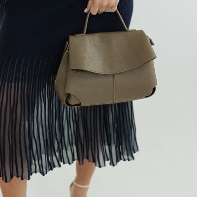 The Lune Bag in Taupe