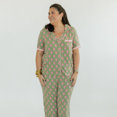 Charlotte Olive Petal Sketch PJ Set (XS-2XL)