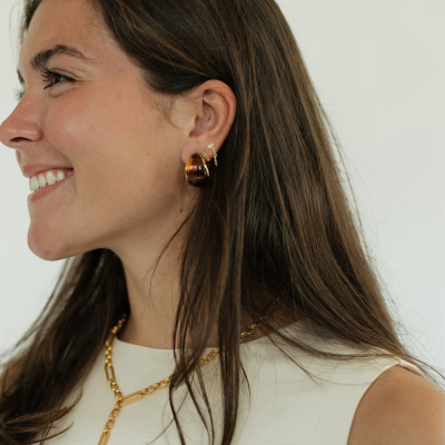 Veyda Earrings - Tortoise