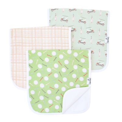 Bogey 3 Pack Premium Burp Cloths