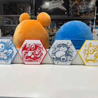 Pokémon TCG: Pokémon Hexagon Decor 3D Printed