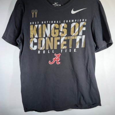 2017 National Champs "Kings of Confetti" Black T-Shirt Medium