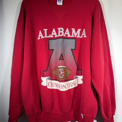 Vintage Alabama X Russell Crimson Crewneck Sweatshirt Large