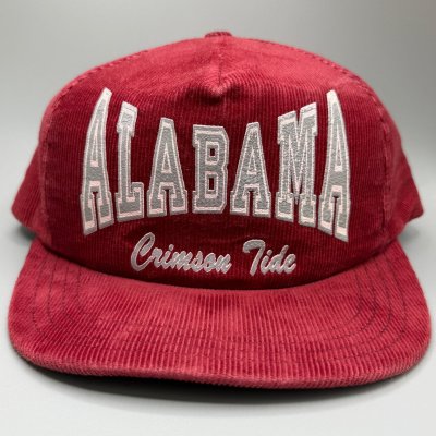 Vintage Alabama Crimson Corduroy Snapback Hat