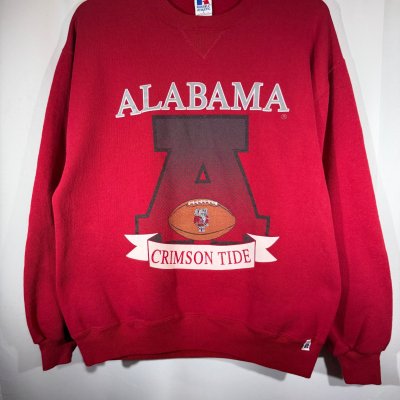Vintage Alabama X Russell Crimson Crewneck Sweatshirt Small