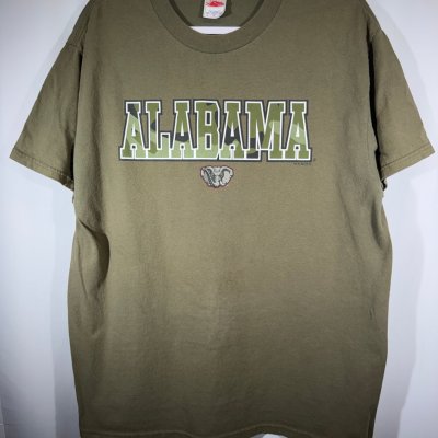 Vintage Alabama Camo Olive Green T-Shirt Medium