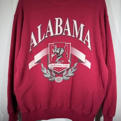 Vintage Alabama X Hanes Crimson Crewneck Sweatshirt Small