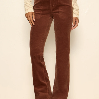 Play Date Corduroy Bootcut- Burnt Cocoa