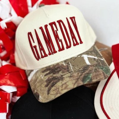 Gameday Camo Hat-Red