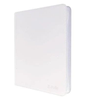 Generic 9-Pocket Zippered Toploader Binder - White (Holds 252)
