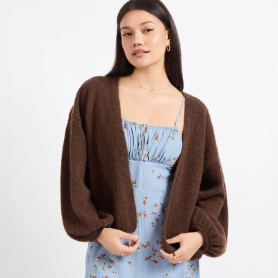 Cozy Chocolate Dolman Cardigan