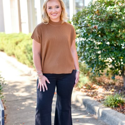 Acid Washed High Waist Frayed Hem Straight Pants-Black