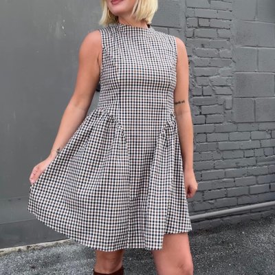 Giving A Gingham Moment Dress