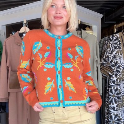 Cozy With A Pop of Color Cardigan