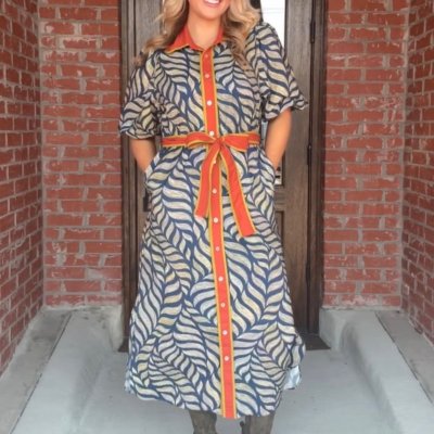 Turning Over A New Leaf Midi Dress