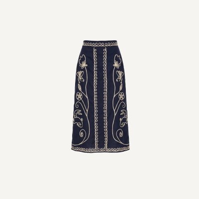 Sorina Midi Skirt - Black