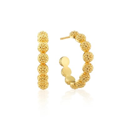 Berry Icon Small Hoop Earrings Gold
