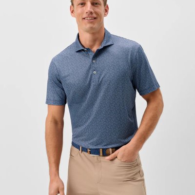 Johnnie-O Pip Floral Polo Navy