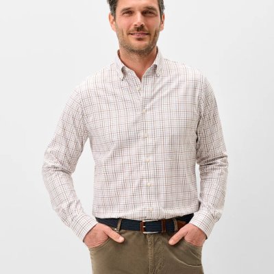 Johnnie-O Everyday Shirt - Sandlewood Pane