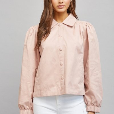Blush Collared Jacket
