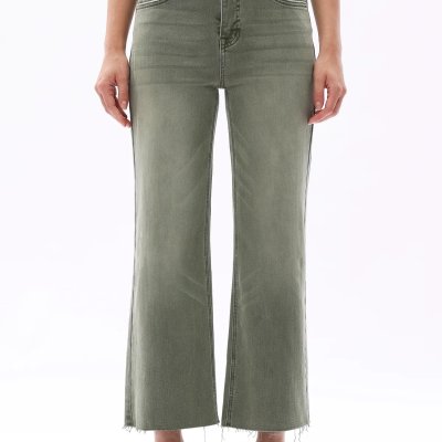 High Rise Wide Leg - Green