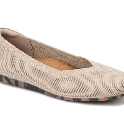 Niki Flat - Taupe Knit