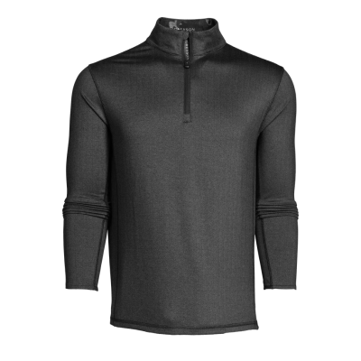 Greyson Colorado Herringbone 1/4 Zip – Black
