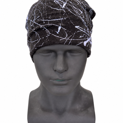 Splattered Beanie 0553 / Free Shipping