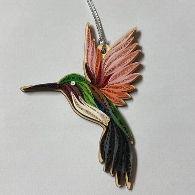 Quilling Hummingbird Ornament