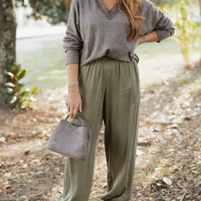 Sam Olive Satin Pant