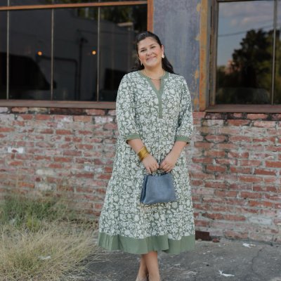 Cameron Dress in Painted Trillium (XS-2XL)