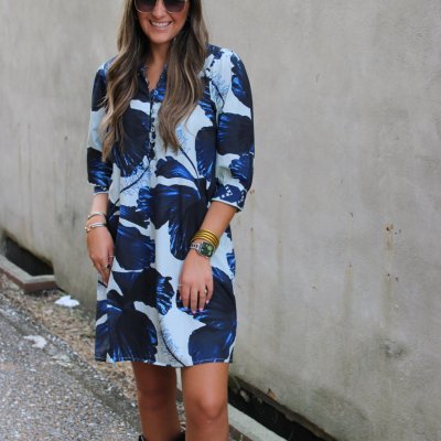 Dahlia Dress  Indigo Lilies