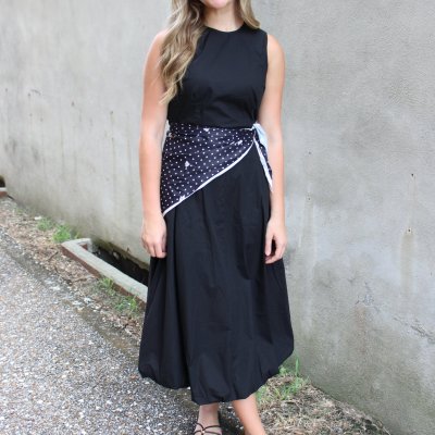 Black Scarf Dress