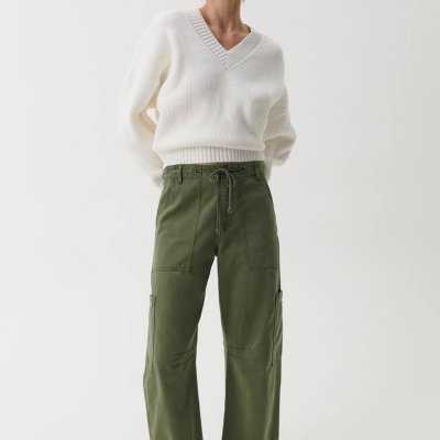 Sabrina Curved Utility Pants - Meadow
