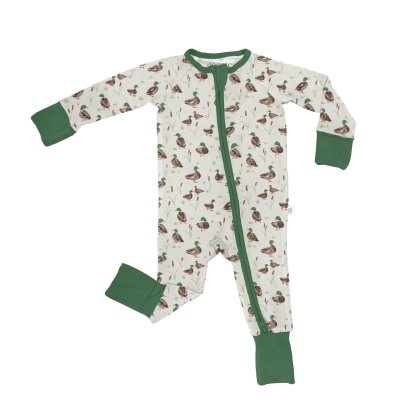 Mallard Drake Ducks-Convertible Zip Pjs