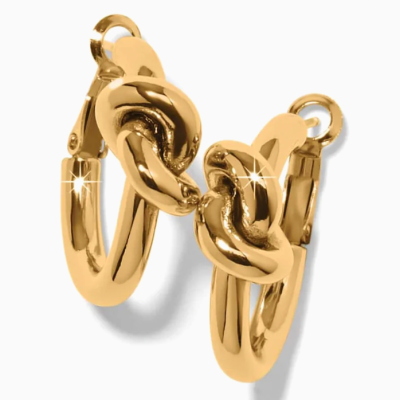 Interlok Single Knot Hoop Earrings