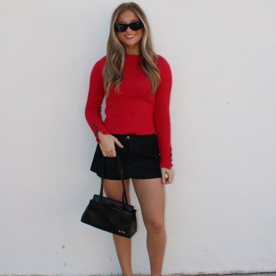Galavanting Suede Mini Skort