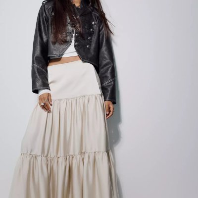 Juliette Satin Maxi Skirt