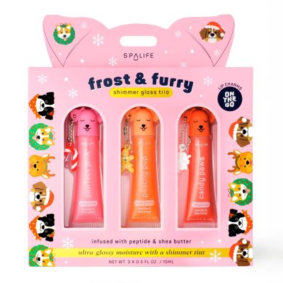 Christmas Holiday Frost & Furry Shimmer Gloss Trio