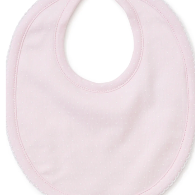Pink/White New Kissy Dots Print Bib