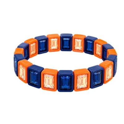 Lulu Mac Orange & Navy Bracelet