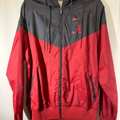 Alabama X Nike Team Issued Crimson/Black Windbreaker Zip Up Medium